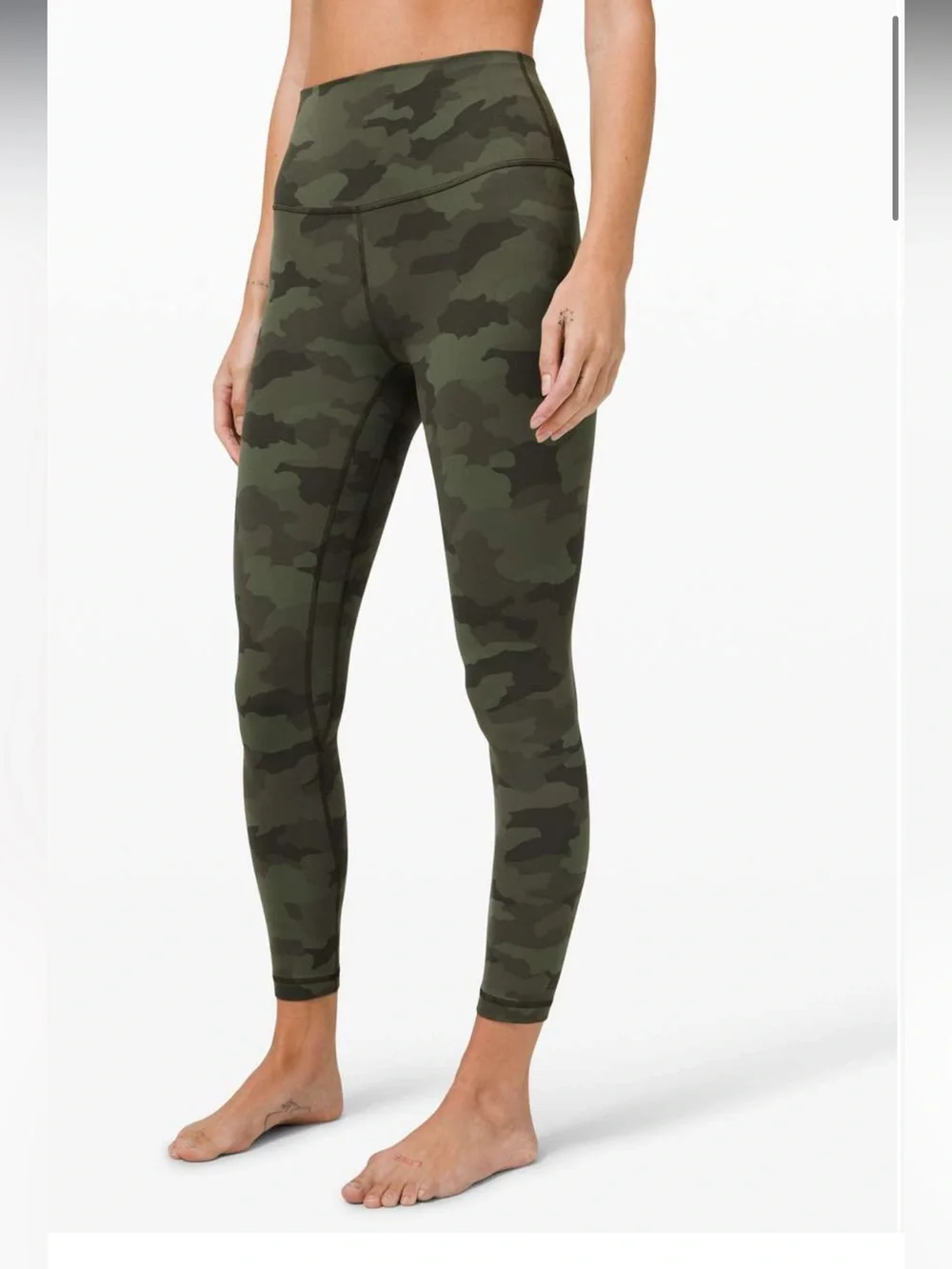 Brand new - tags removed - lululemon align size 4 heritage 365 camo green twill